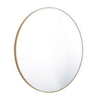 Miroir mural rond contemporain en bois de 36 po - Olivia & May