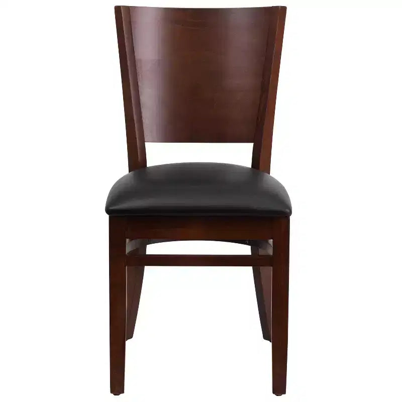Chaise de restaurant en bois à dossier plein Flash Furniture 4 unités de la série Lacey