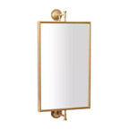 Miroir Mural Rectangulaire Fait Main en Métal - Olivia & May