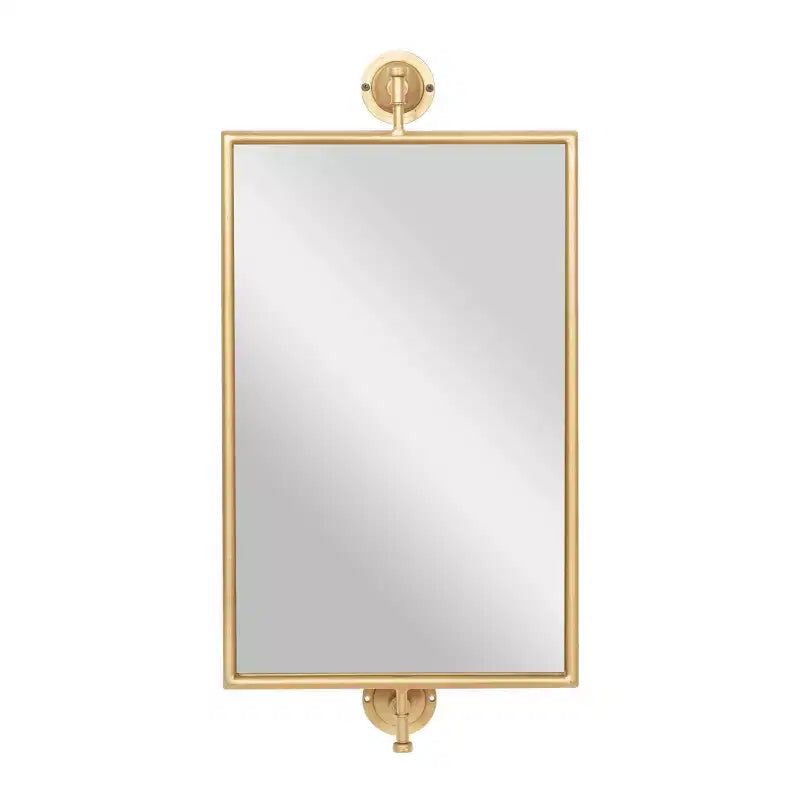 Miroir Mural Rectangulaire Fait Main en Métal - Olivia & May