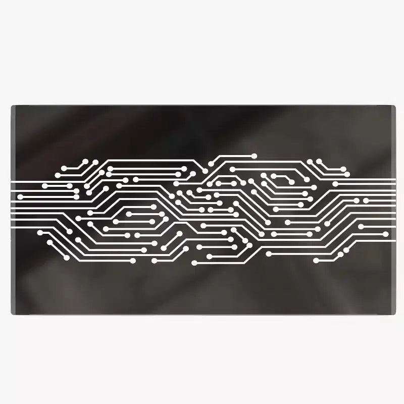 Bureau de jeu à LED à couleur changeante inspiré d'un circuit imprimé Emma et Oliver avec télécommande filaire