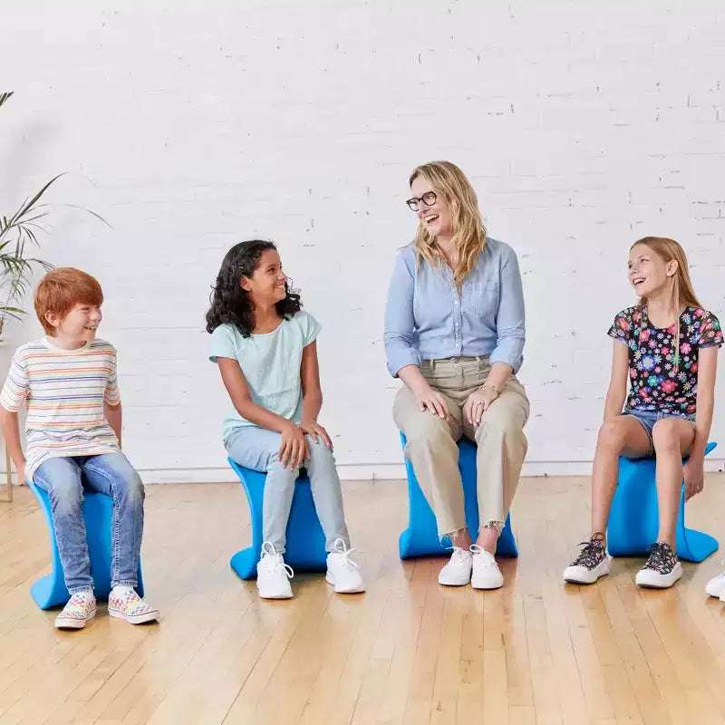 Tabouret Wave Seat Perch d'ECR4Kids, hauteur d'assise de 14 à 15,1 po, sièges flexibles, paquet de 2