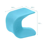 Tabouret Wave Seat Perch d'ECR4Kids, hauteur d'assise de 14 à 15,1 po, sièges flexibles, paquet de 2