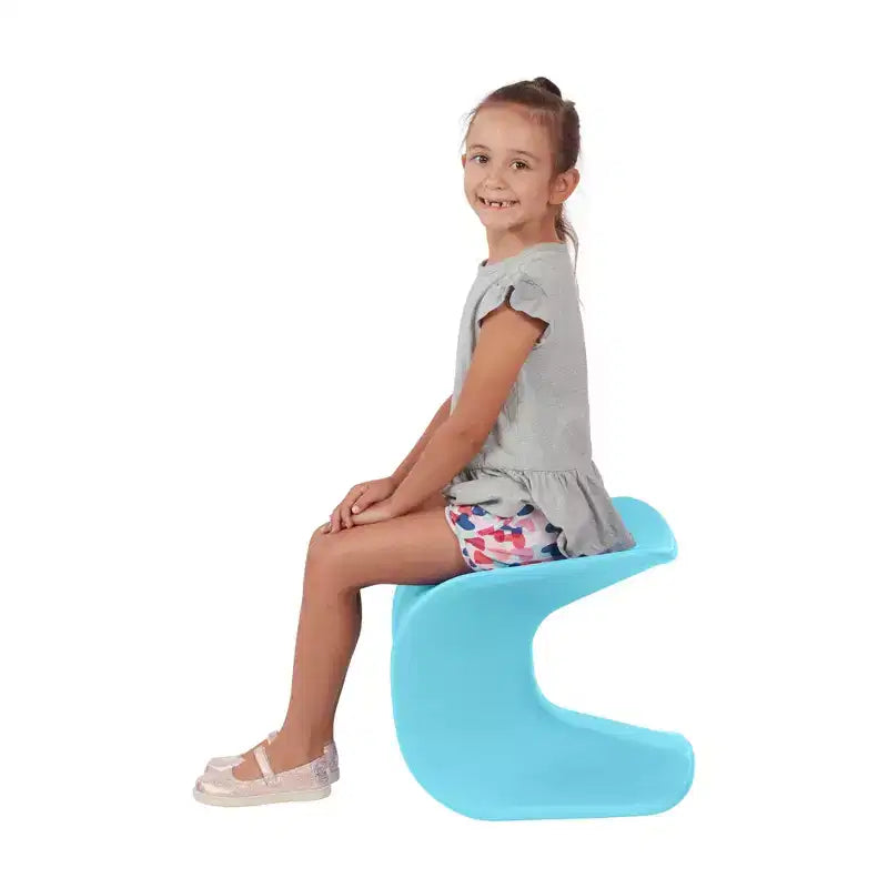 Tabouret Wave Seat Perch d'ECR4Kids, hauteur d'assise de 14 à 15,1 po, sièges flexibles, paquet de 2