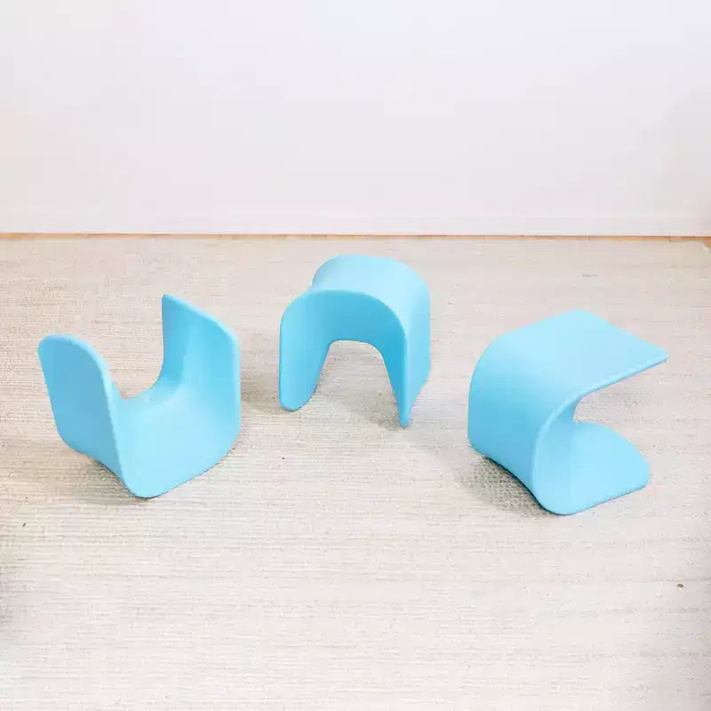 Tabouret Wave Seat Perch d'ECR4Kids, hauteur d'assise de 14 à 15,1 po, sièges flexibles, paquet de 2