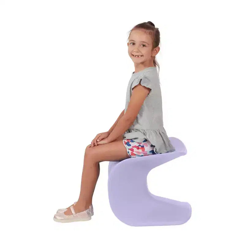 Tabouret Wave Seat Perch d'ECR4Kids, hauteur d'assise de 14 à 15,1 po, sièges flexibles, paquet de 2