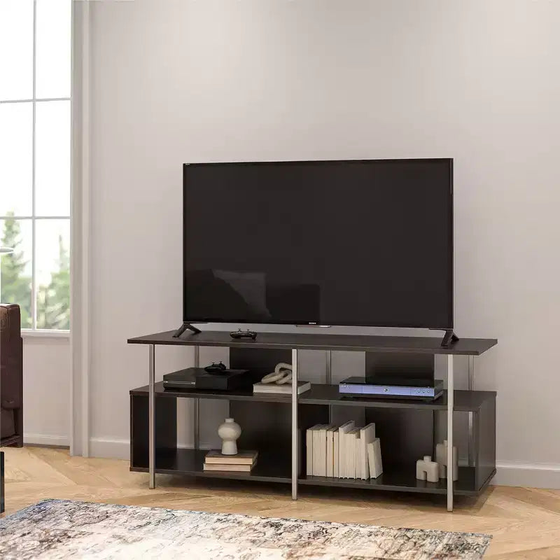Meuble TV Espresso Ameriwood Home Alonso pour téléviseurs jusqu'à 69 pouces