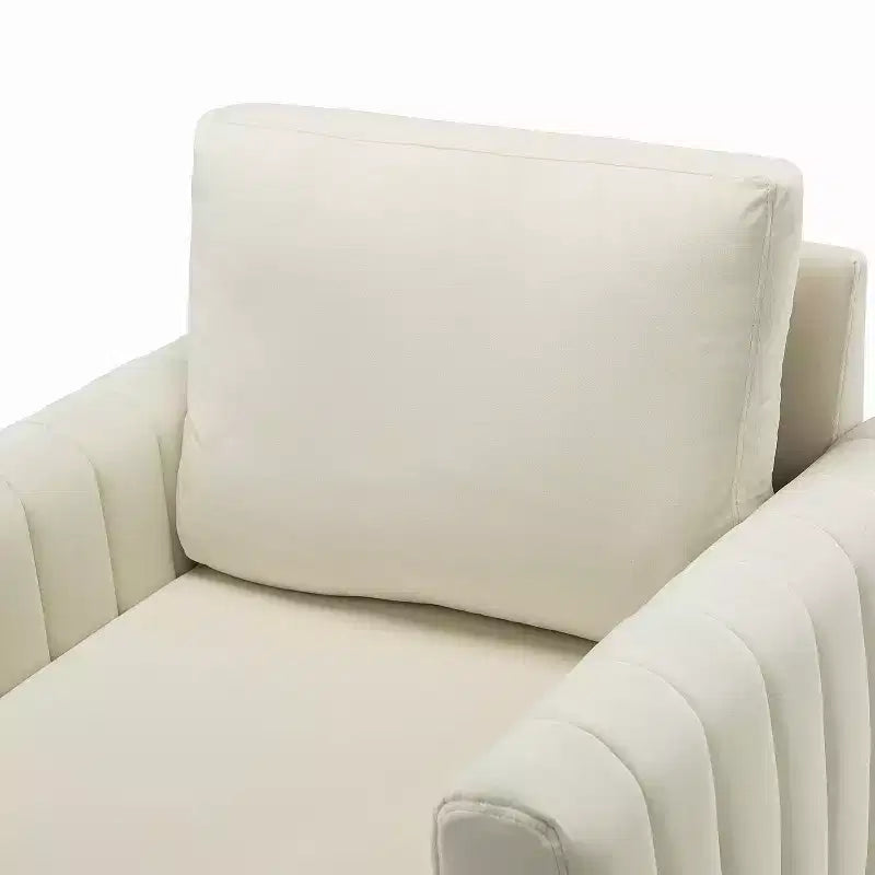 Lot de 2 fauteuils club contemporains Iapygia capitonnés en bois avec pieds en métal pour chambre à coucher | ART OF LIVING DESIGNS