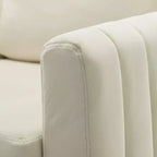 Lot de 2 fauteuils club contemporains Iapygia capitonnés en bois avec pieds en métal pour chambre à coucher | ART OF LIVING DESIGNS
