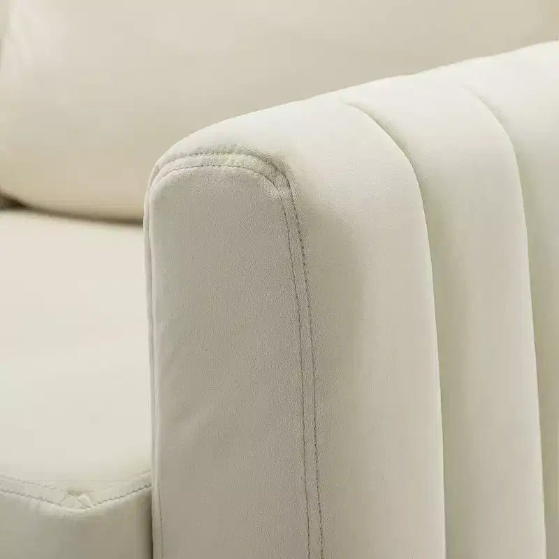 Lot de 2 fauteuils club contemporains Iapygia capitonnés en bois avec pieds en métal pour chambre à coucher | ART OF LIVING DESIGNS
