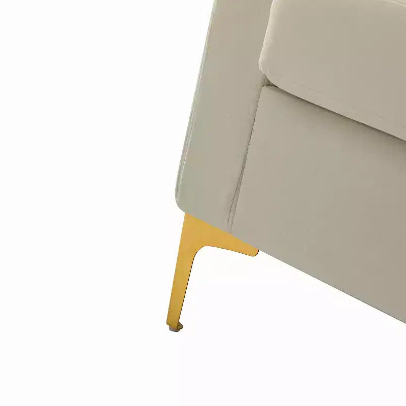 Lot de 2 fauteuils club contemporains Iapygia capitonnés en bois avec pieds en métal pour chambre à coucher | ART OF LIVING DESIGNS