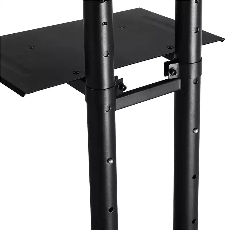 Yaheetech Support TV Mobile Réglable Chariot TV Moderne Noir