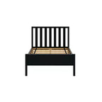 Cadre de lit double scandinave Max & Lily, plateforme de lit en bois massif avec tête de lit