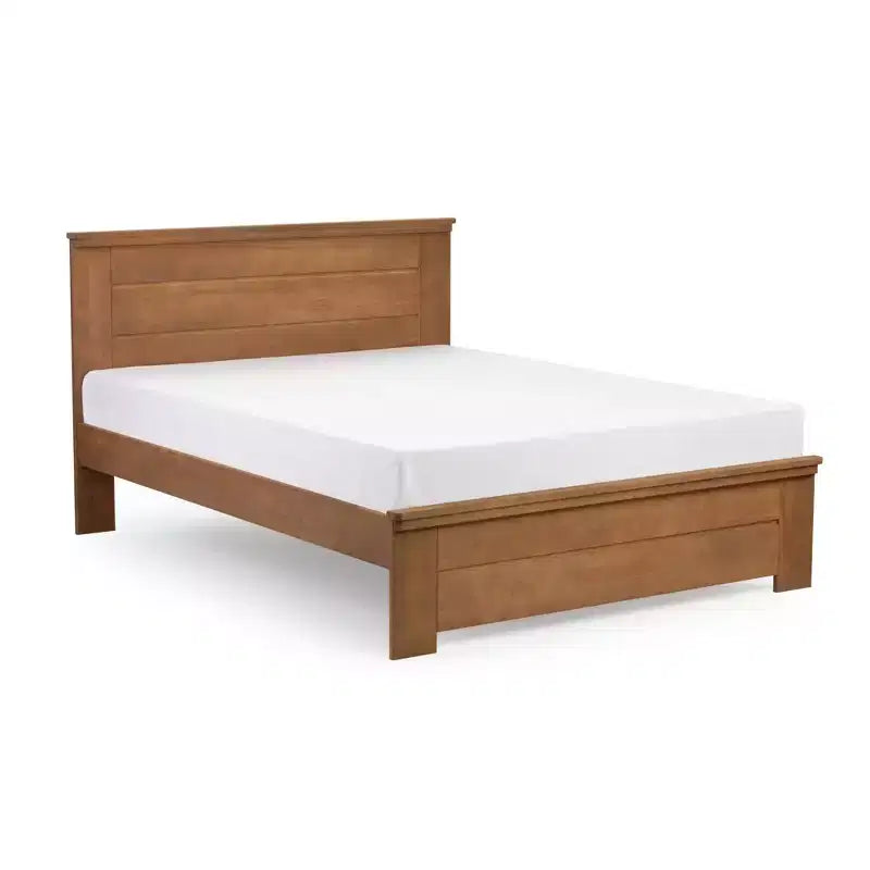 Lit queen en bois massif avec tête de lit à panneaux modèle Farmhouse Plank+Beam