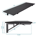 Mount-It! Table rabattable robuste, Tables murales à abattants, Pliable, Établi pliant pour bureau à domicile, buanderie, garage, sous-sol