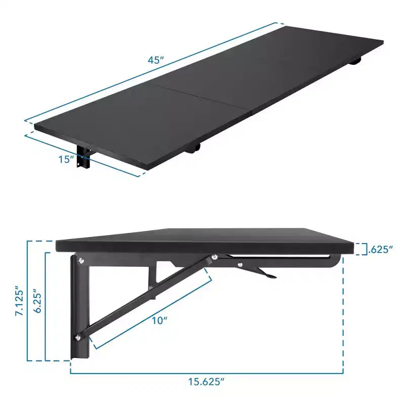 Mount-It! Table rabattable robuste, Tables murales à abattants, Pliable, Établi pliant pour bureau à domicile, buanderie, garage, sous-sol