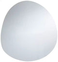 Possini Euro Design Brando Round Decorative Wall Mirror Modern Silver Frameless 37 3/4 Wide Bedroom Living Room Home House Office