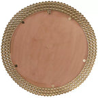 Miroir mural rond en métal avec perles - CosmoLiving by Cosmopolitan