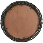 Miroir mural rond en métal avec perles - CosmoLiving by Cosmopolitan