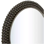 Miroir mural rond en métal avec perles - CosmoLiving by Cosmopolitan