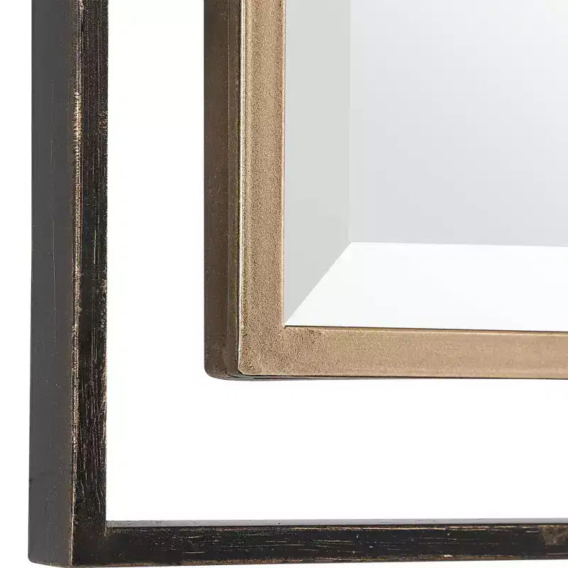 Miroir mural rectangulaire Uttermost Carrizo Bronze vieilli 22 x 32