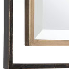 Miroir mural rectangulaire Uttermost Carrizo Bronze vieilli 22 x 32