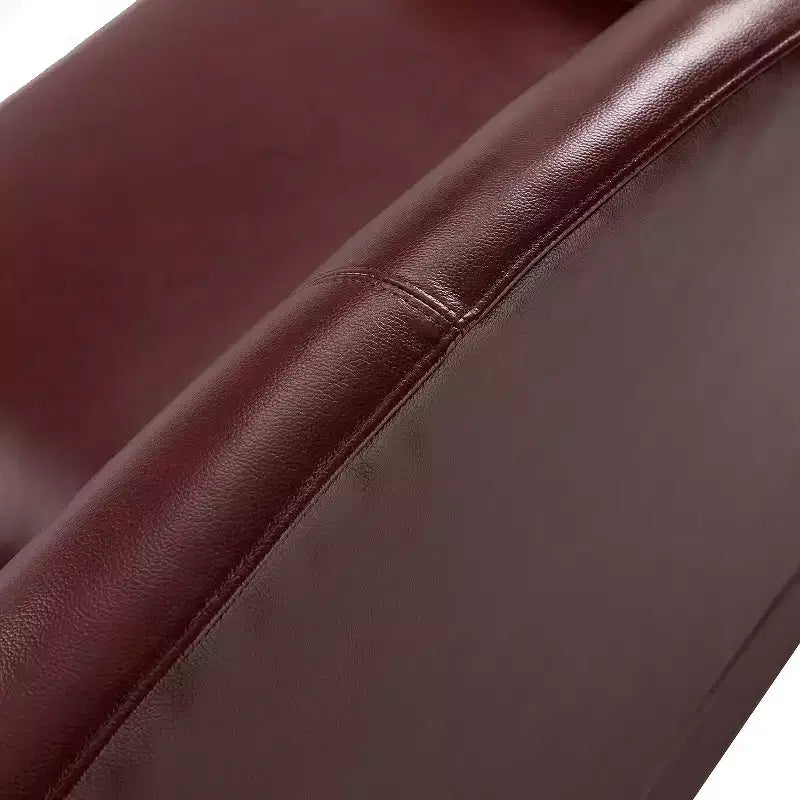 Canapé Bruno en cuir véritable 78,75 po de large avec pieds fuselés en bois massif|ART OF LIVING DESIGNS