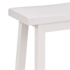 Tabouret de bar/comptoir de cuisine PJ Wood Classic de 73,6 cm avec assise en selle, blanc (paquet de 8)