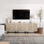 Meuble de rangement Kova en bois et rotin - Nathan James