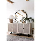 Meuble de rangement Kova en bois et rotin - Nathan James