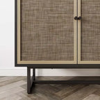 Meuble de rangement Kova en bois et rotin - Nathan James