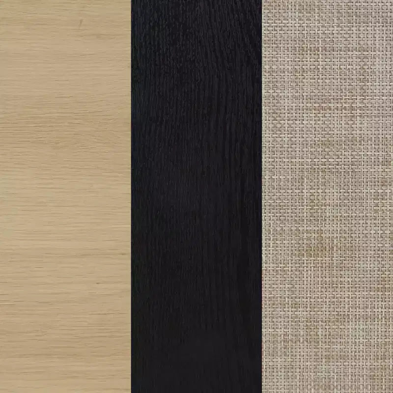 Meuble de rangement Kova en bois et rotin - Nathan James