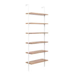 85 Theo 6 Tier Étagère bibliothèque murale en bois - Nathan James