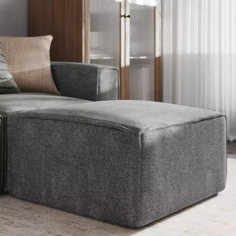 Repose-pieds ottoman modulaire Emma et Oliver