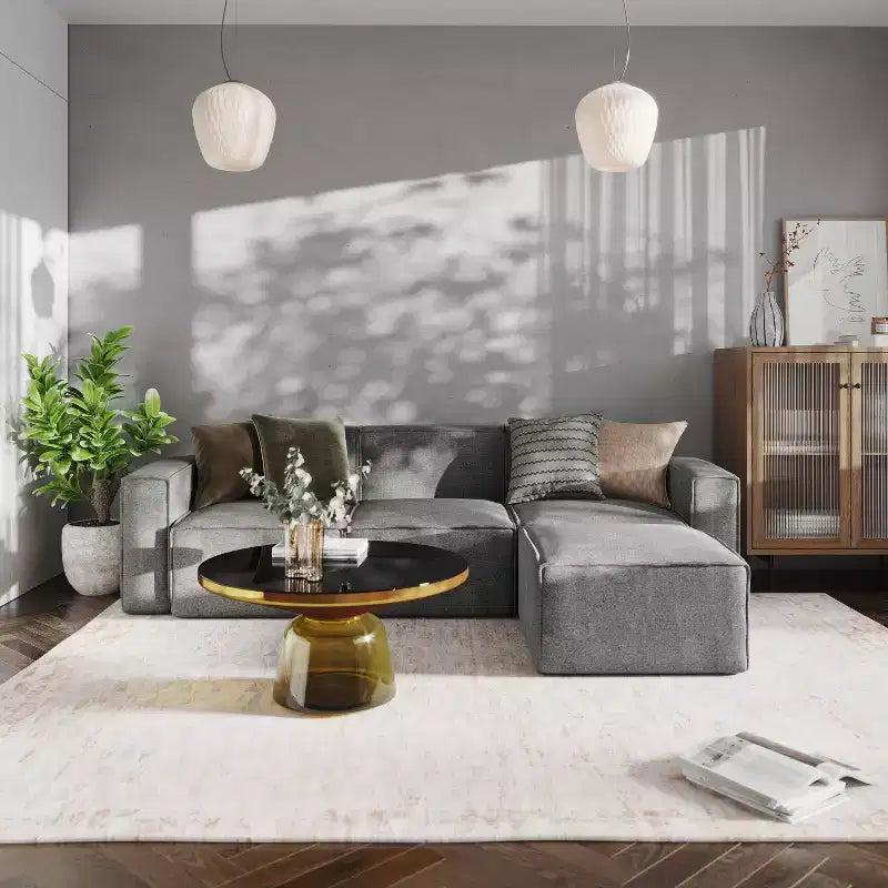 Repose-pieds ottoman modulaire Emma et Oliver