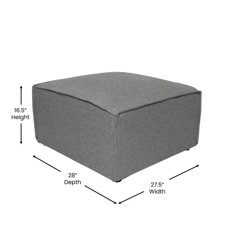 Repose-pieds ottoman modulaire Emma et Oliver