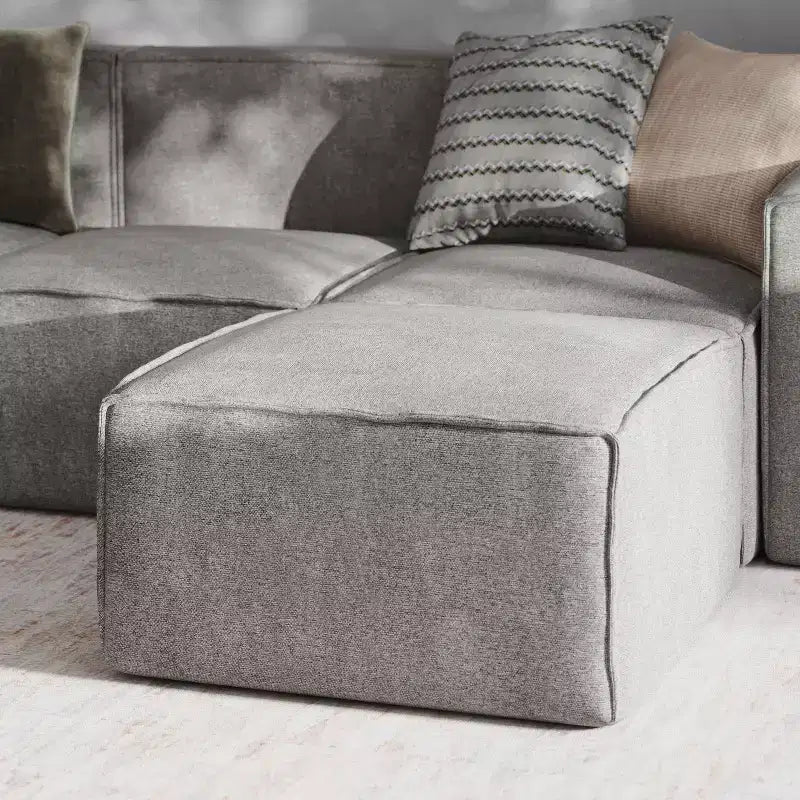 Repose-pieds ottoman modulaire Emma et Oliver