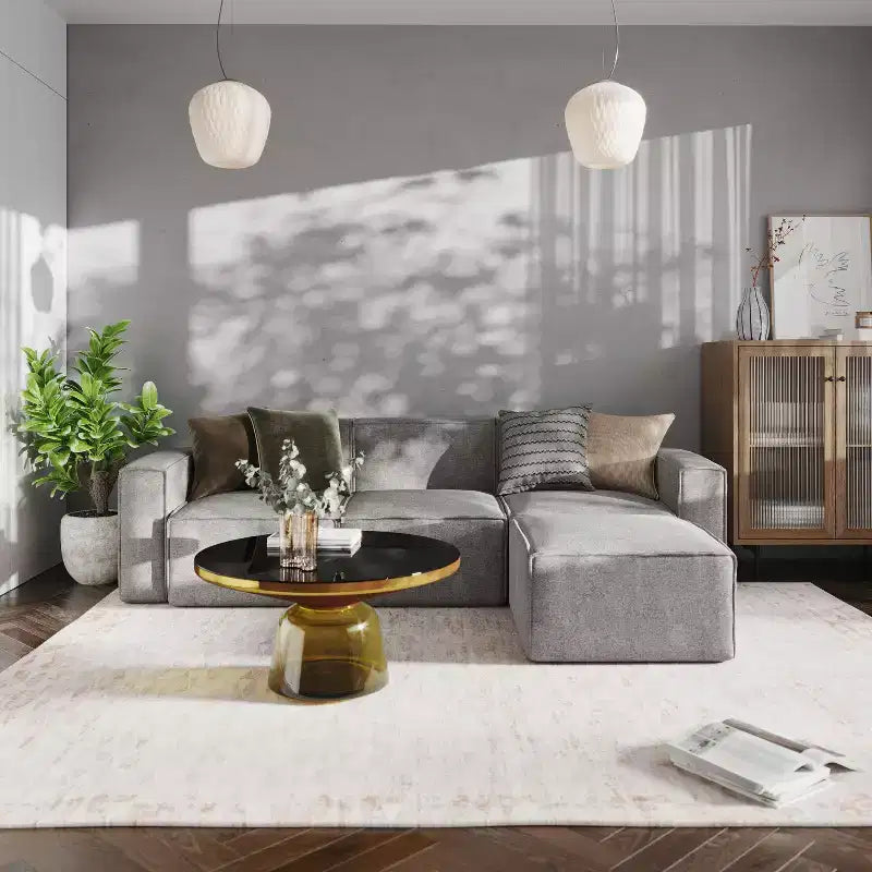 Repose-pieds ottoman modulaire Emma et Oliver