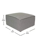 Repose-pieds ottoman modulaire Emma et Oliver