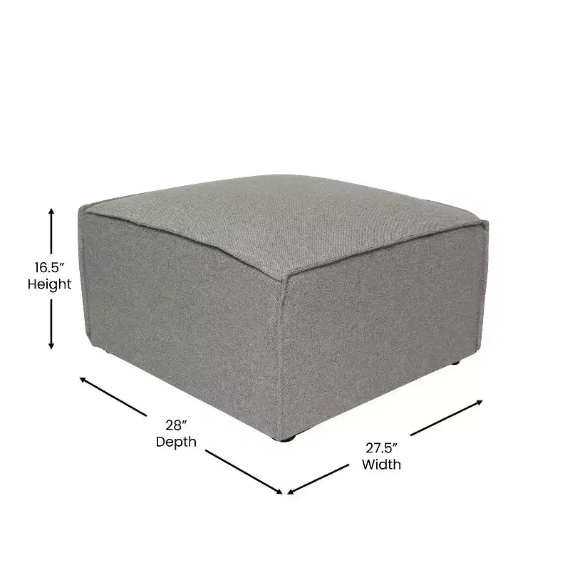 Repose-pieds ottoman modulaire Emma et Oliver