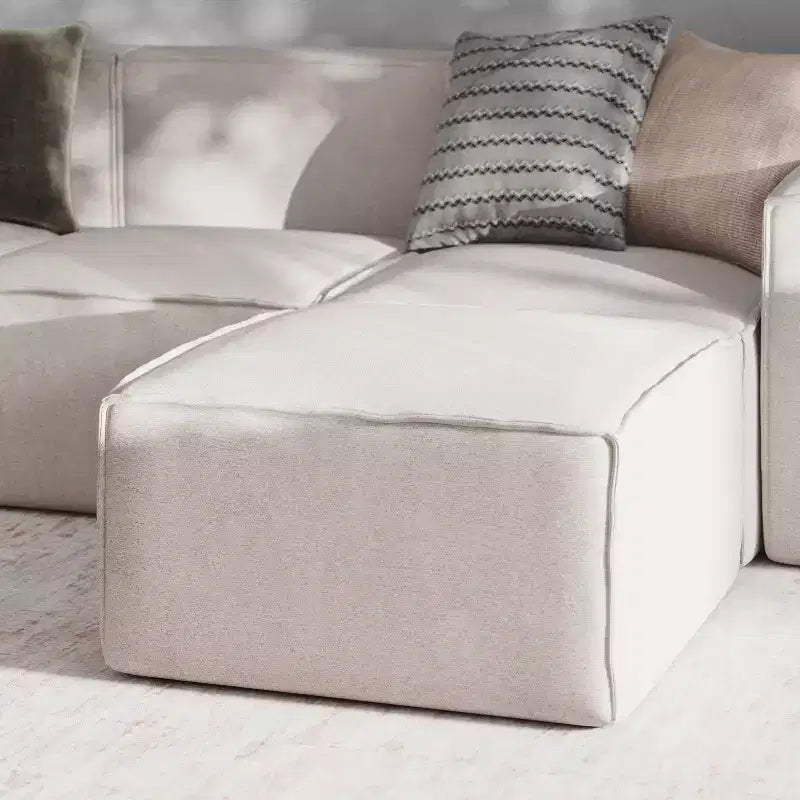 Repose-pieds ottoman modulaire Emma et Oliver