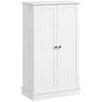 HOMCOM Meuble de cuisine 41, Armoire de cuisine à 2 portes avec 5 étagères de rangement, 12 porte-épices et étagères réglables pour salle à manger