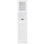 Yaheetech 67 Freestanding Storage Cabinet with Adjustable Shelves for Kitchen, Bathroom, Living Room, White