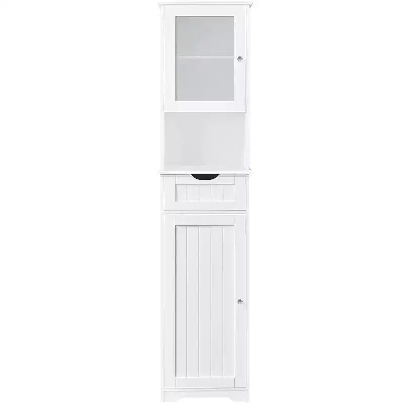 Yaheetech 67 Freestanding Storage Cabinet with Adjustable Shelves for Kitchen, Bathroom, Living Room, White