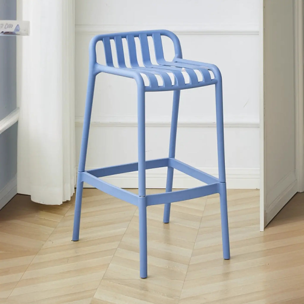 Tabouret de Bar Minimaliste en Plastique pour Intérieur Extérieur