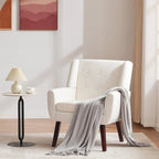 Lot de 2 fauteuils d'appoint modernes capitonnés HUIMO