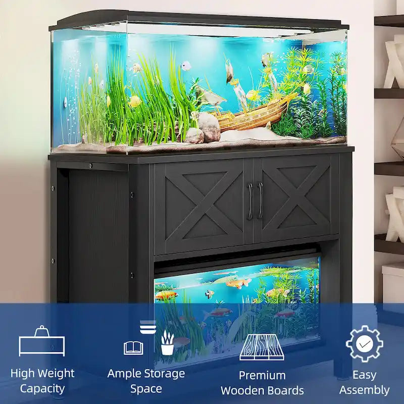 Meuble Support d'Aquarium Moasis 40-50 Gallons avec Prises de Courant