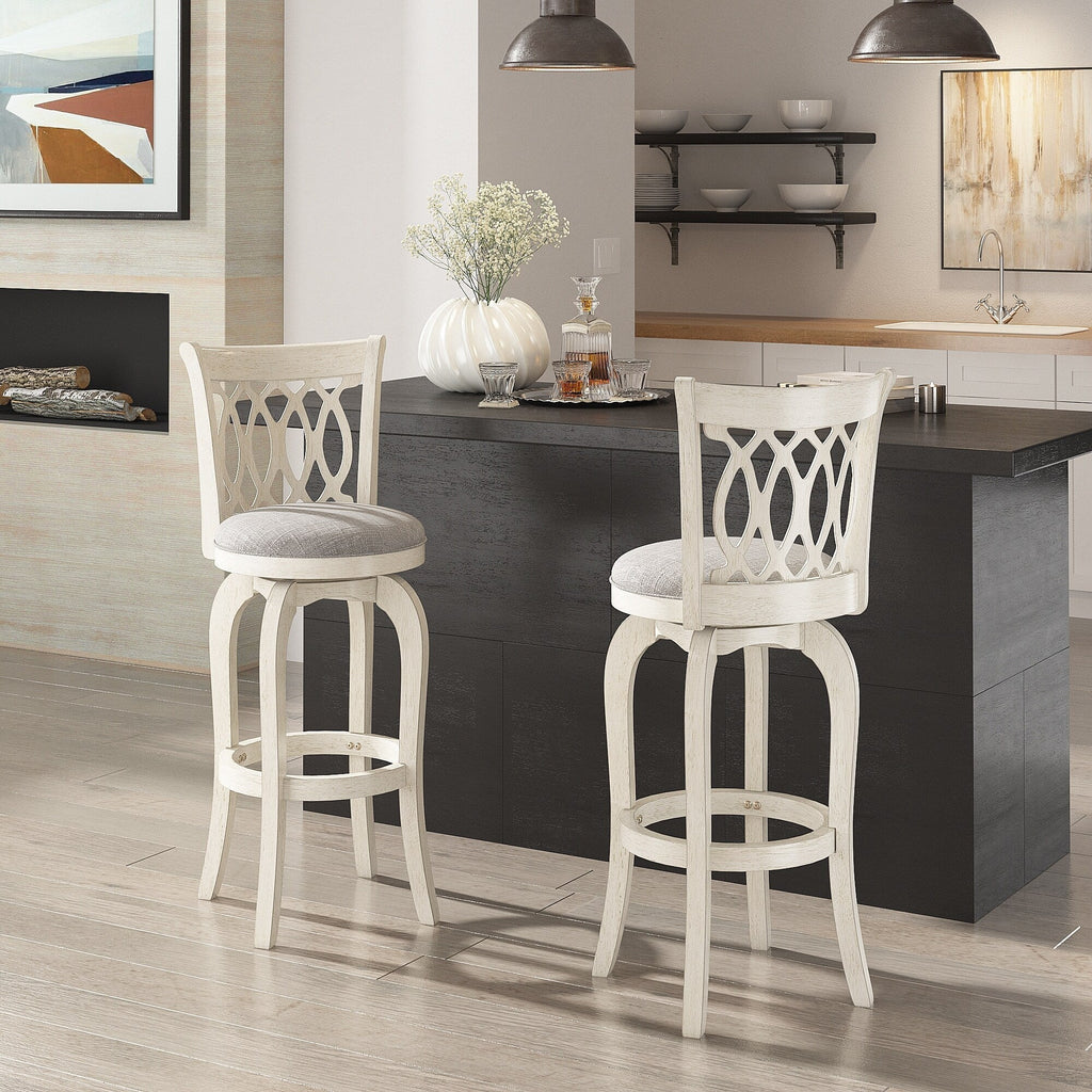 Tabouret de bar pivotant Rovinj Scroll Back