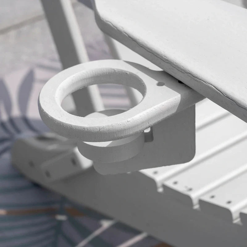 Chaise Adirondack pliante d'extérieur avec porte-gobelet