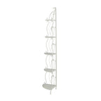 Étagère de Boulanger Pliable Haute à 5 Niveaux en Métal Décoratif pour Intérieur/Extérieur - Or ou Blanc - Roche River Decor